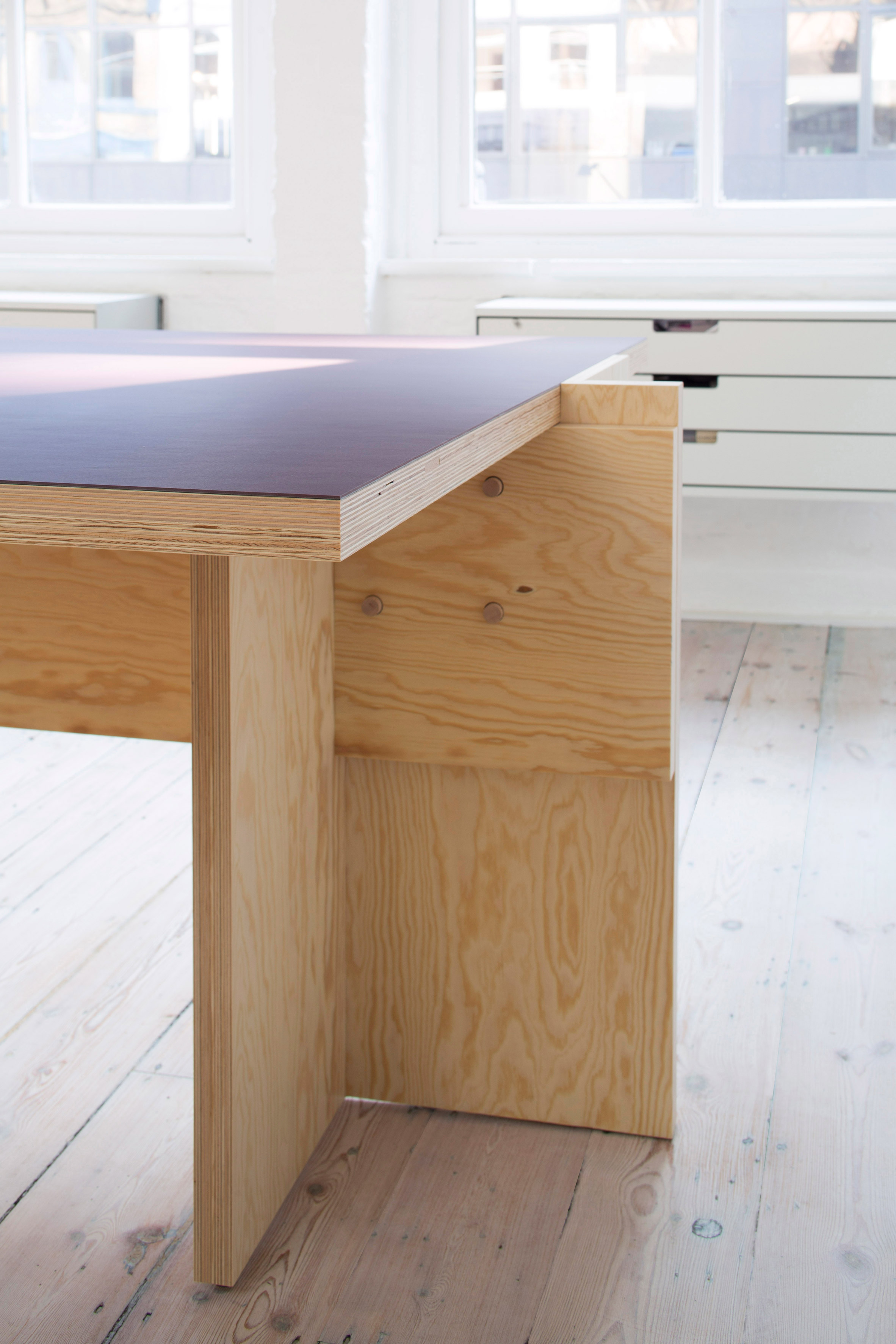 Desks in Studio Represent wood office by Alder Brisco