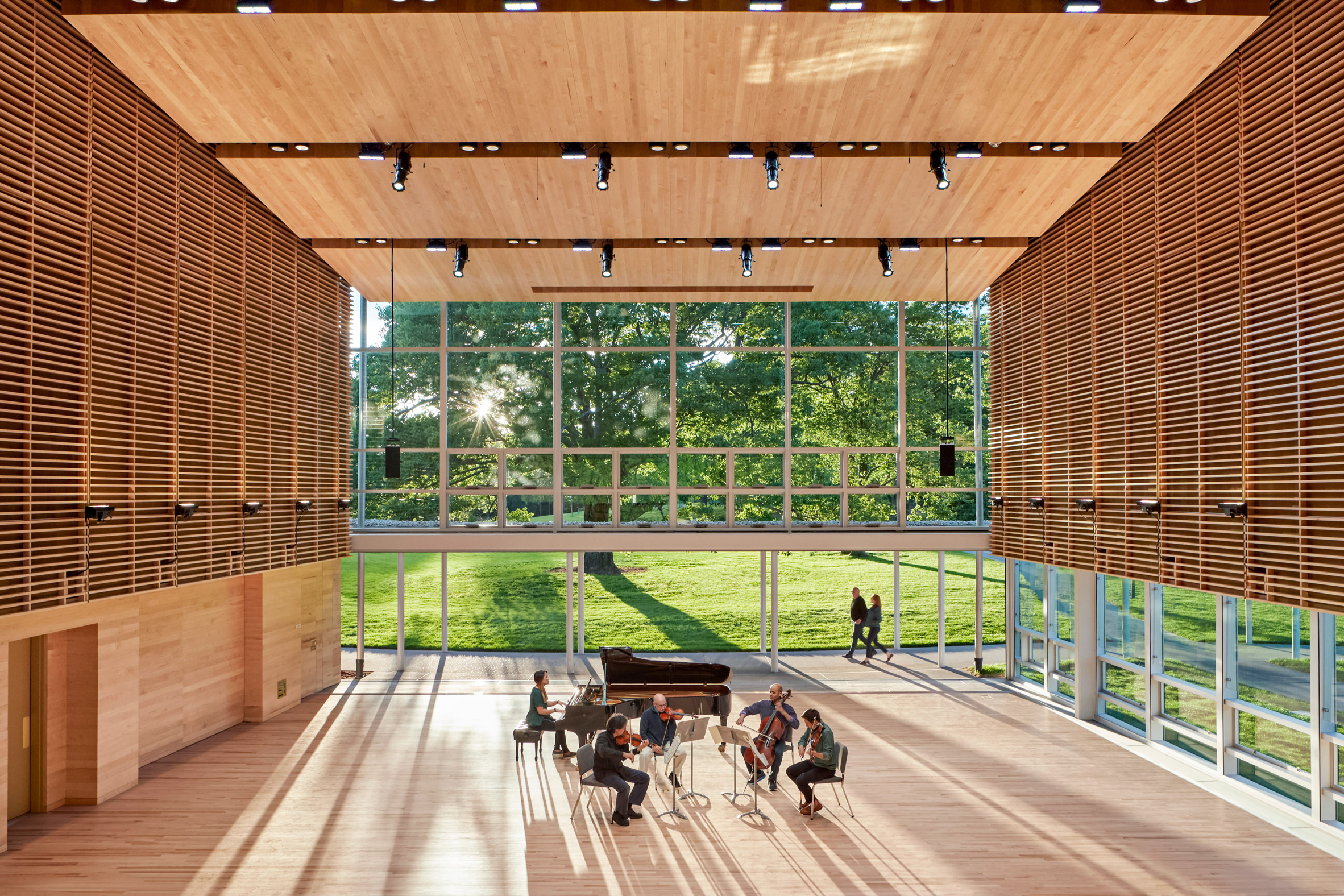 William Rawn designs cedar-clad pavilions for Tanglewood campus