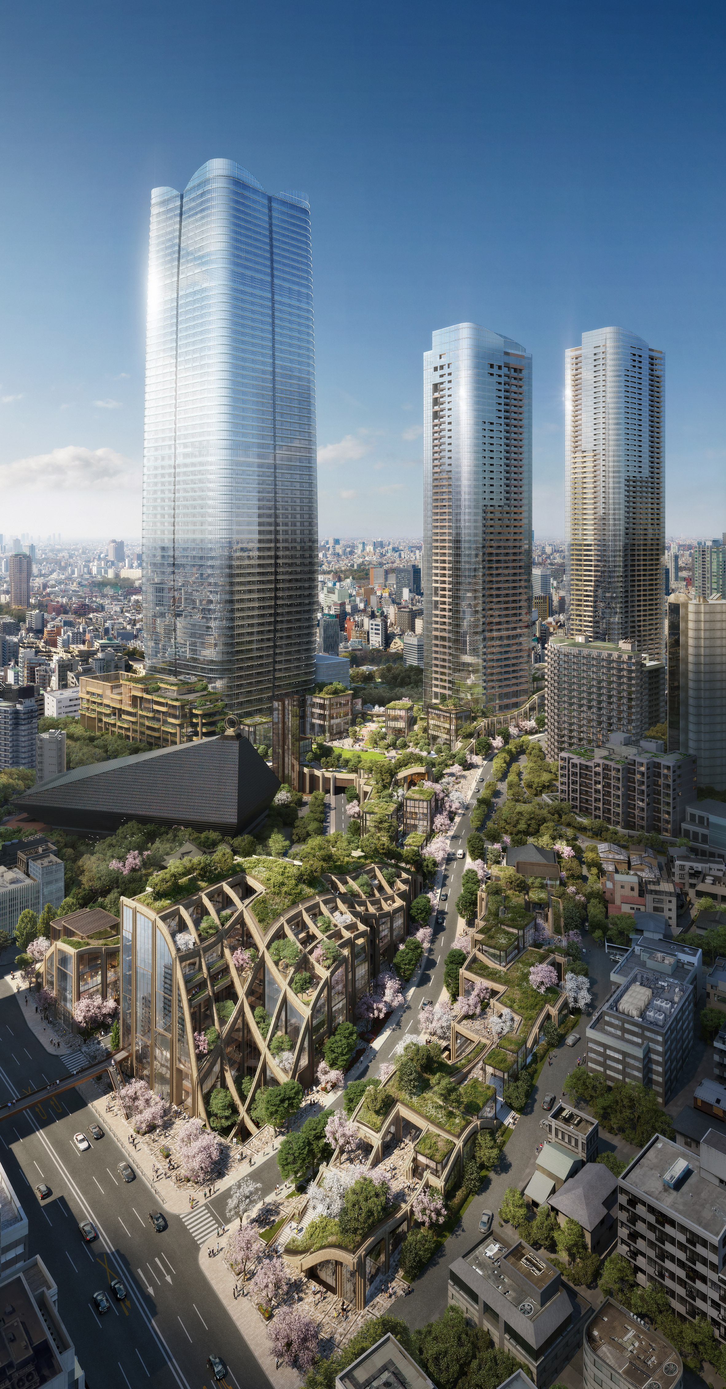 希瑟维克工作室展示东京“巨型种植棚架”的设计