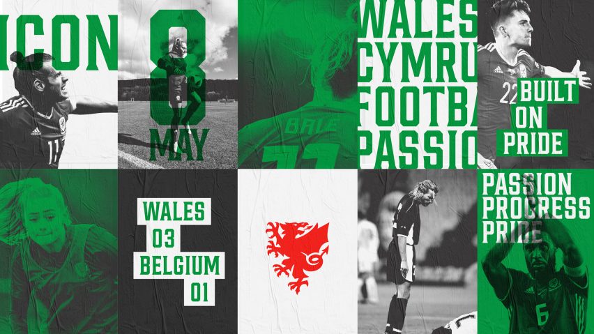 Football Association of Wales unveils new visual identity featuring simplified dragon logo