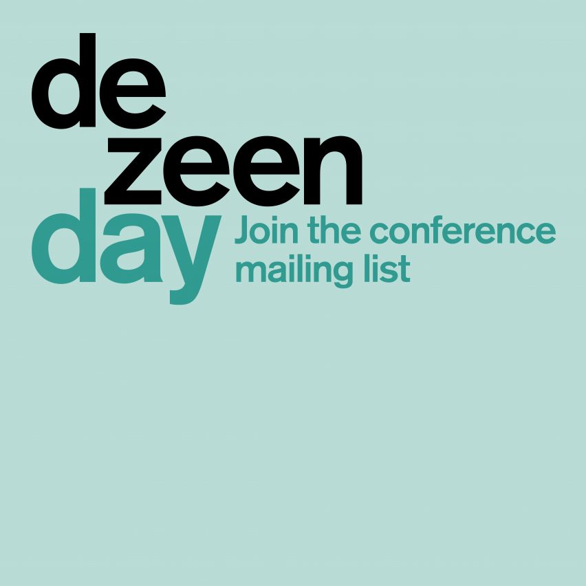 Dezeen Day sign up to mailing list