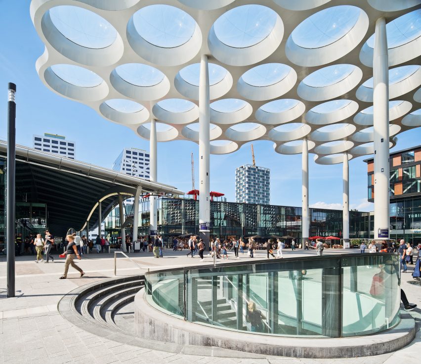 World's biggest bicycle park at Utrecht Centraal by Ector Hoogstad Architecten