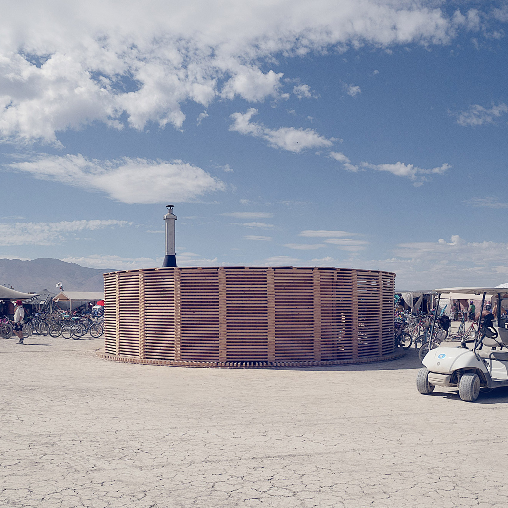 Bringing a sauna to Burning Man was so mad we had to do it