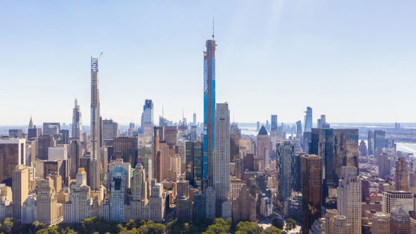 Central Park Tower by Adrian Smith + Gordon Gill tops out