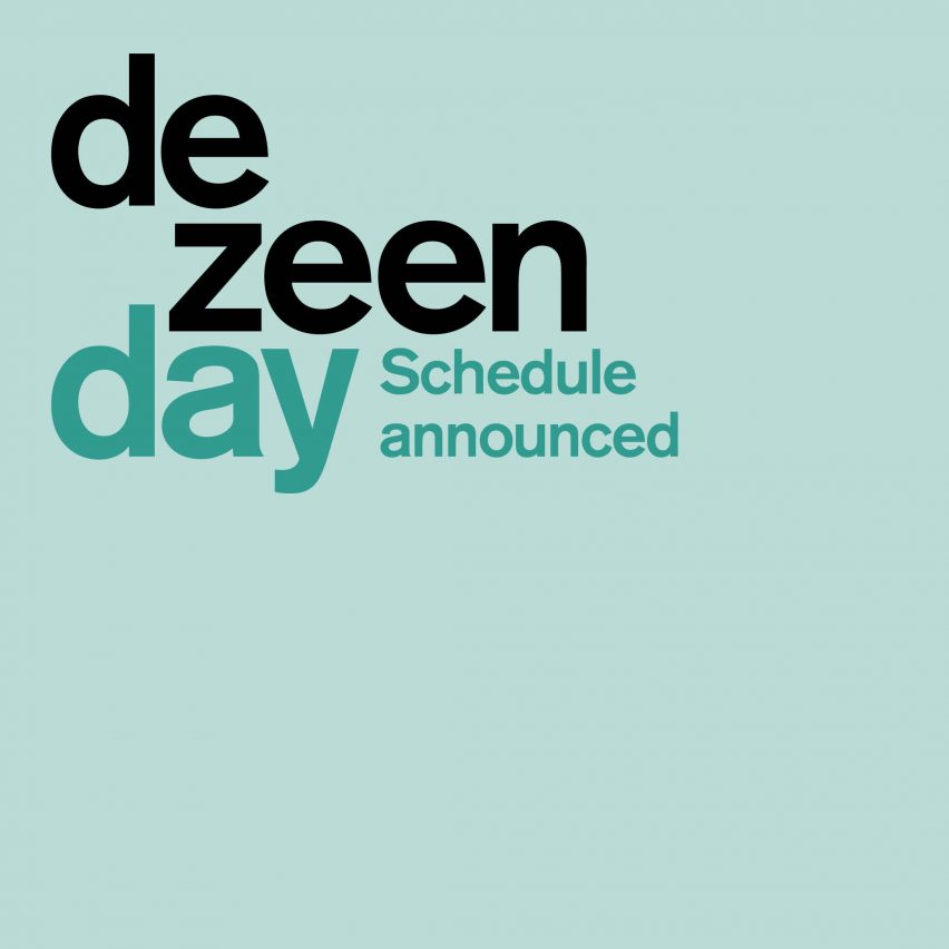 Dezeen Day schedule: see details of all the talks and speakers