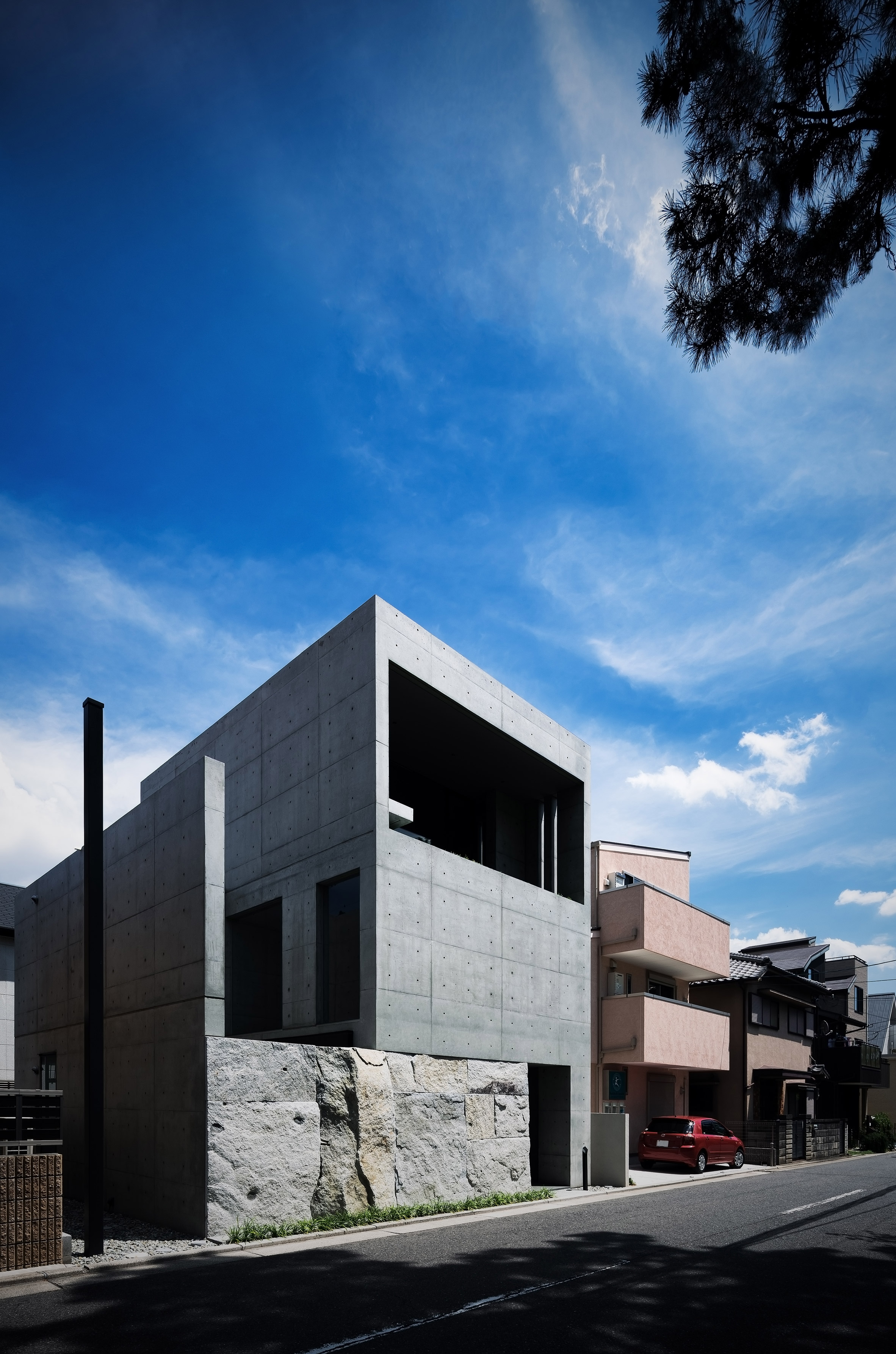 Go architecture. Проекты японских домов из бетона.