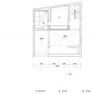 First floor plan of F Residence by GOSIZE