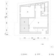 Ground floor plan of F Residence by GOSIZE