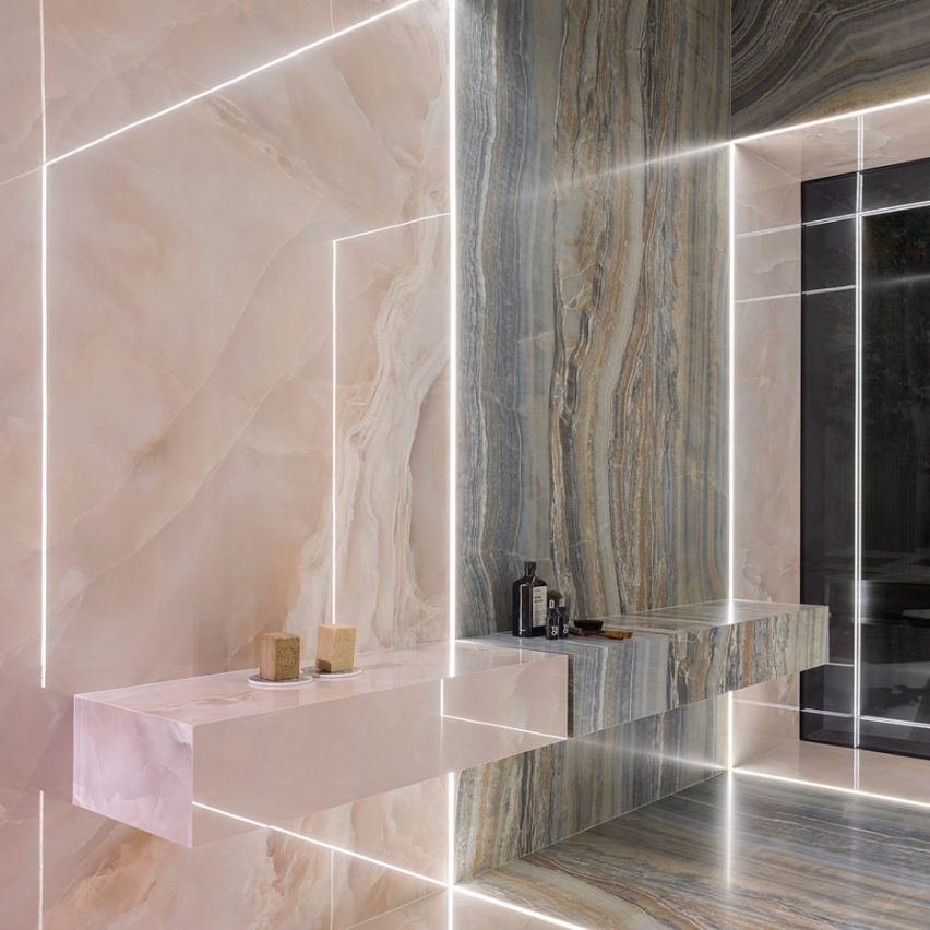 Ariostea designs tile collection inspired by iridescent onyx stones