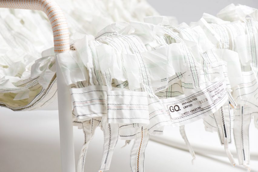 Layer and Raeburn create furniture collection from recycled parachutes