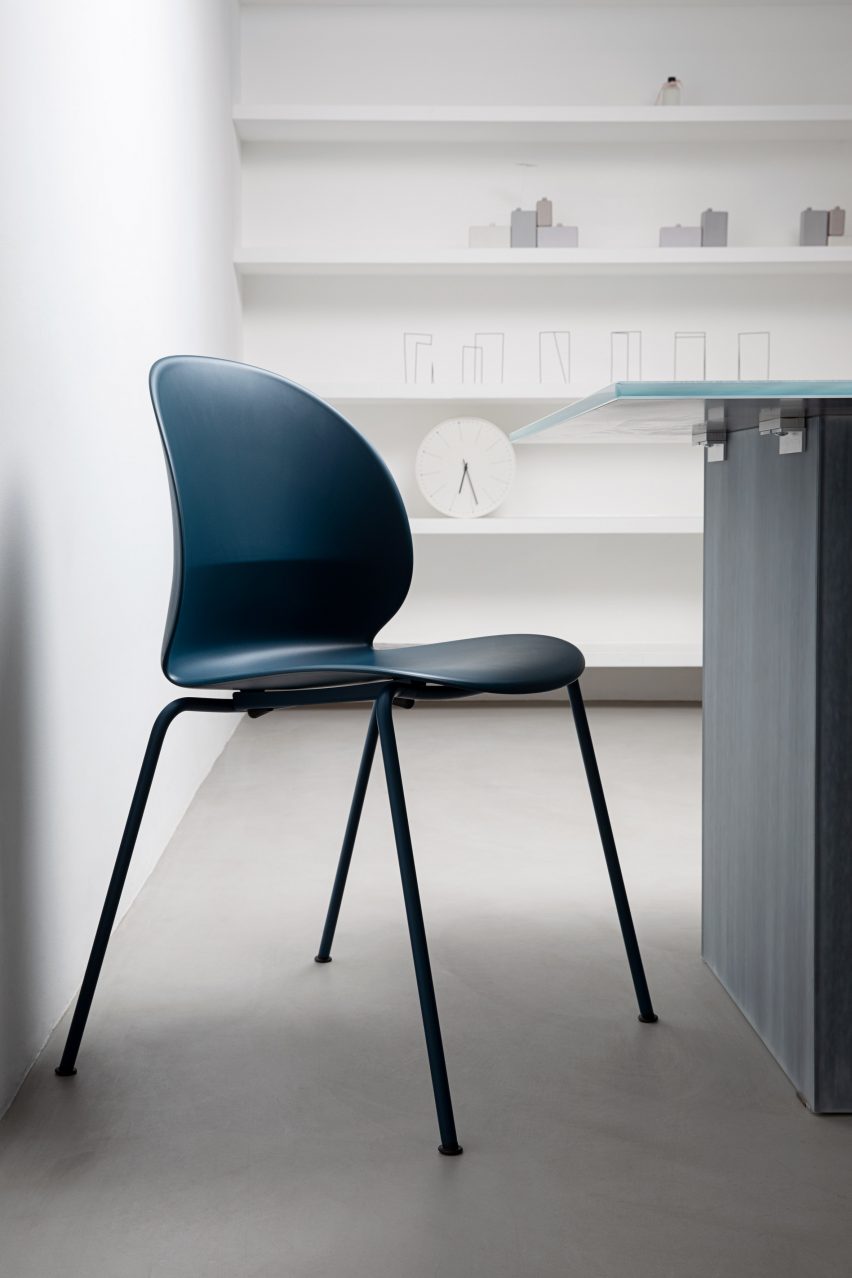 Nendo designs N02 Recycle chair for Fritz Hansen from household plastic waste