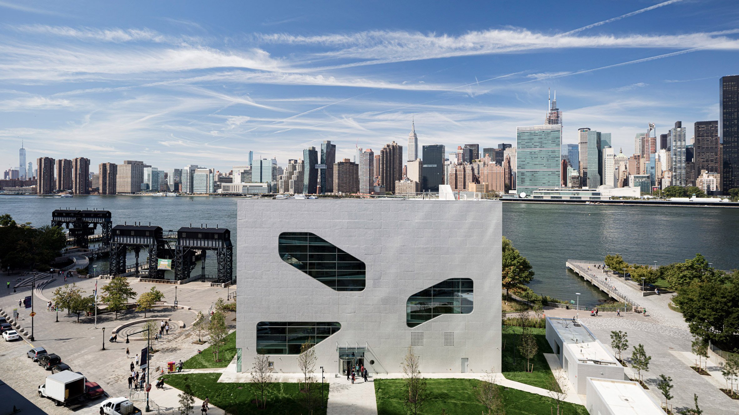 Steven Holl punctures concrete New York library with 
