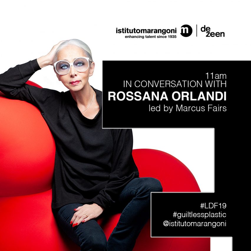 Watch our talk with Rossana Orlandi live from Istituto Marangoni London
