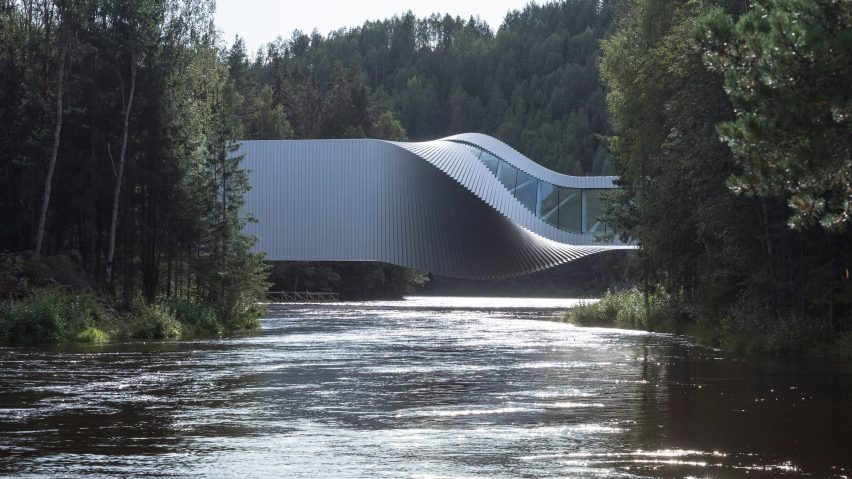 The Twist art gallery at Kistefos sculpture park in Norway, by BIG