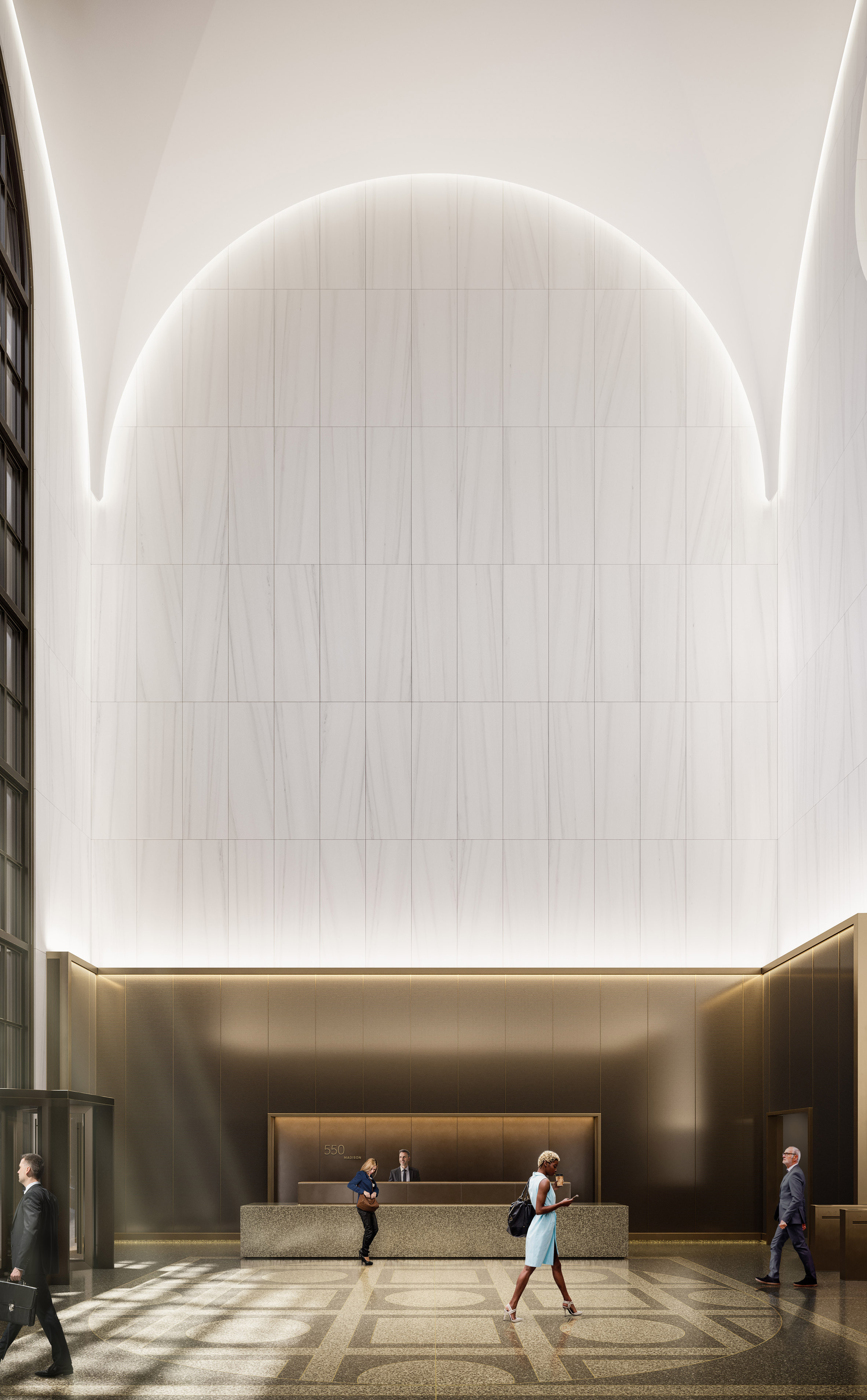 Gensler Redesigns Lobby For Postmodern At T Building