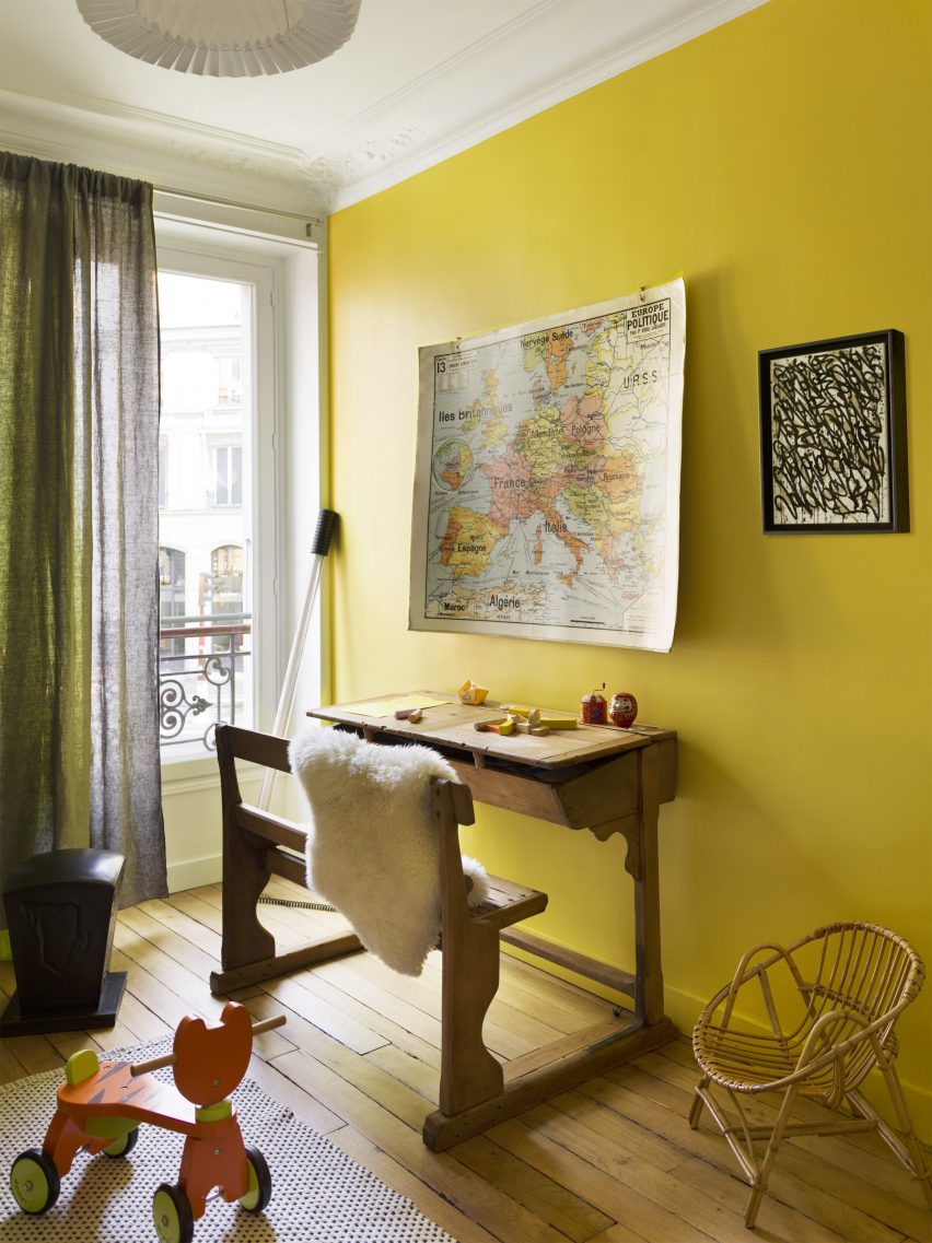 Children's room in Apartment Paris Marais by Sophie Dries