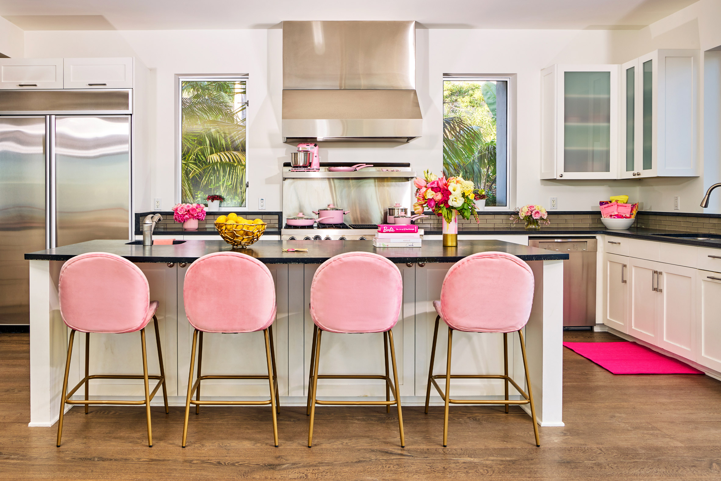 Barbie's Real-Life Malibu Dreamhouse Gets Bright Pink Paint Job