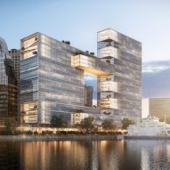 SOM designs Buenos Aires office building with "urban window" to waterfront