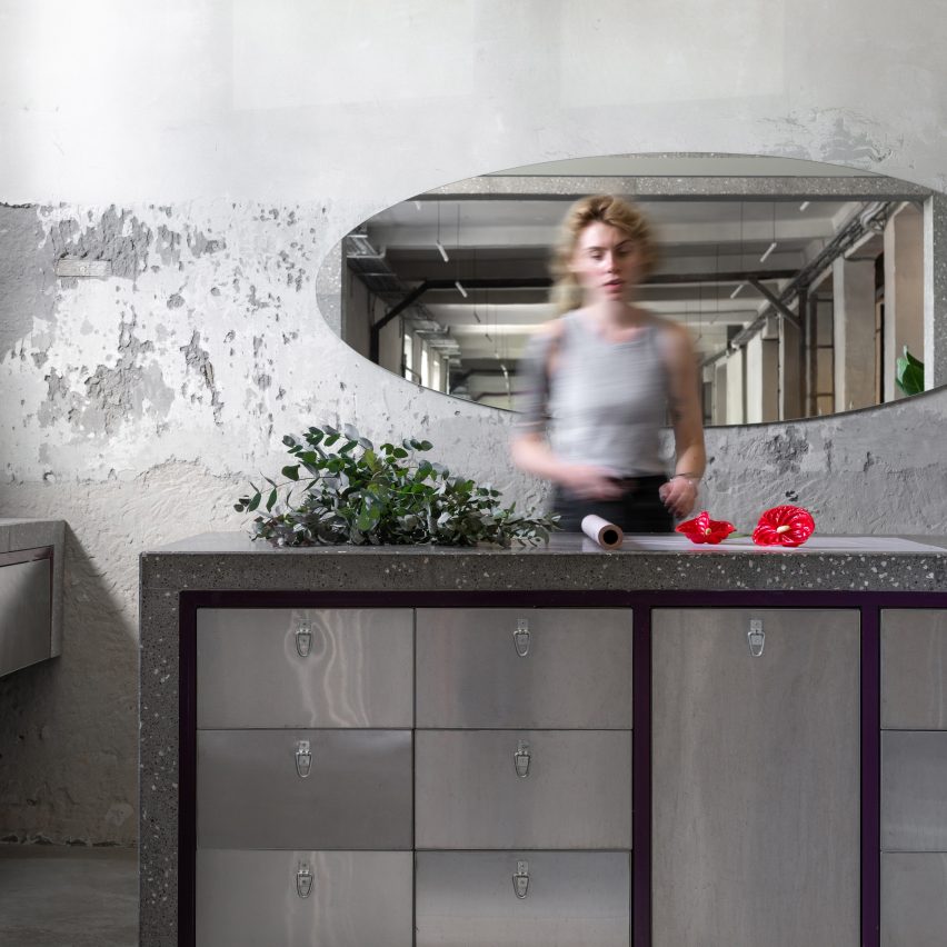 Rina Lovko Studio creates austere interiors for Kiev's Dicentra flower shop