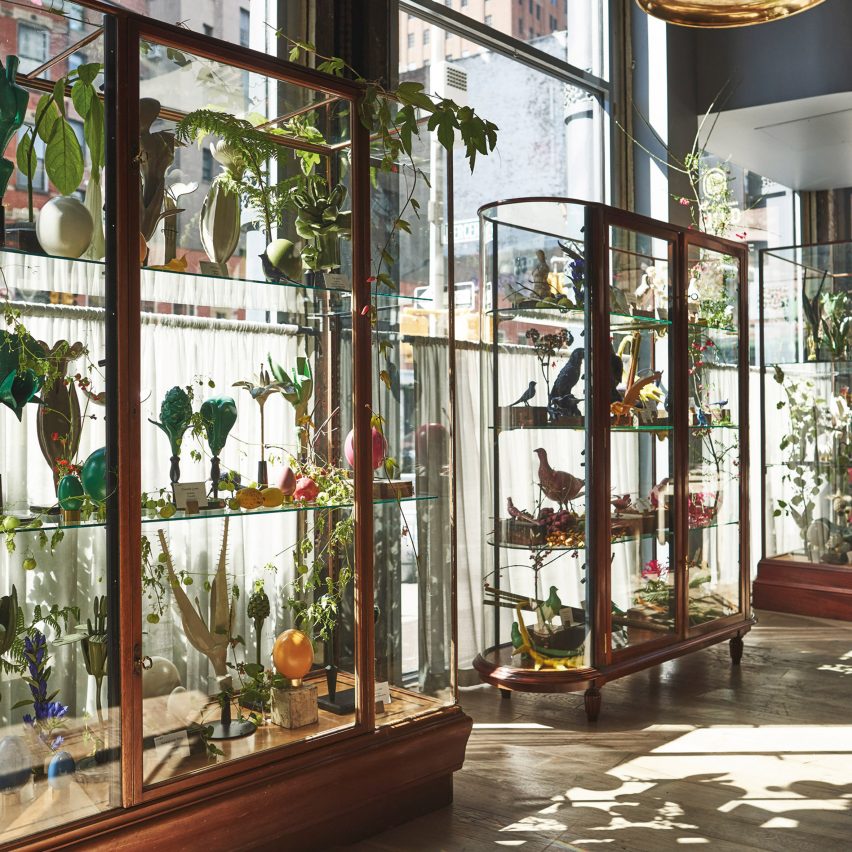 Roman and Williams installs cabinet of curiosities inside Soho furniture shop