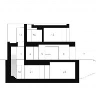 Section A-A of Fleet House by Stanton Williams
