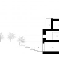Section B-B of Fleet House by Stanton Williams