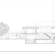 Longitudinal section of Gerrit Rietveld Academy by Studio Paulien Bremmer and Hootsmans Architecten