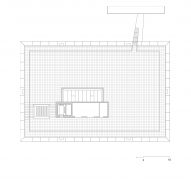 Roof plan of Gerrit Rietveld Academy by Studio Paulien Bremmer and Hootsmans Architecten