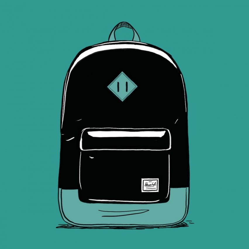 Herschel backpack for Dezeen Day