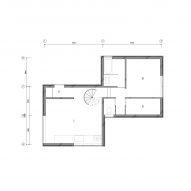 Ground floor plan of House in Ashiya by Kazunori Fujimoto Architects & Associates