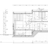 Section of House in Ashiya by Kazunori Fujimoto Architects & Associates