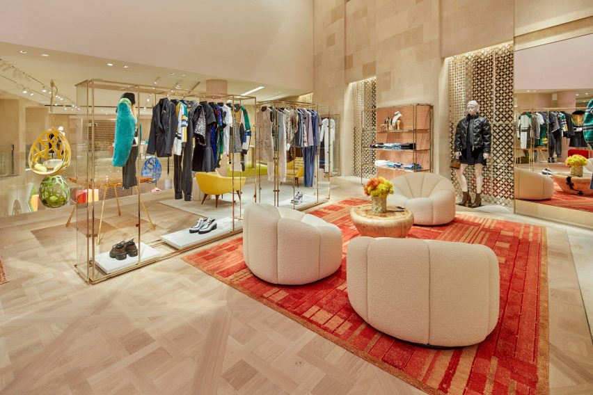 Louis Vuitton store on London's New Bond Street, designed by Peter Marino