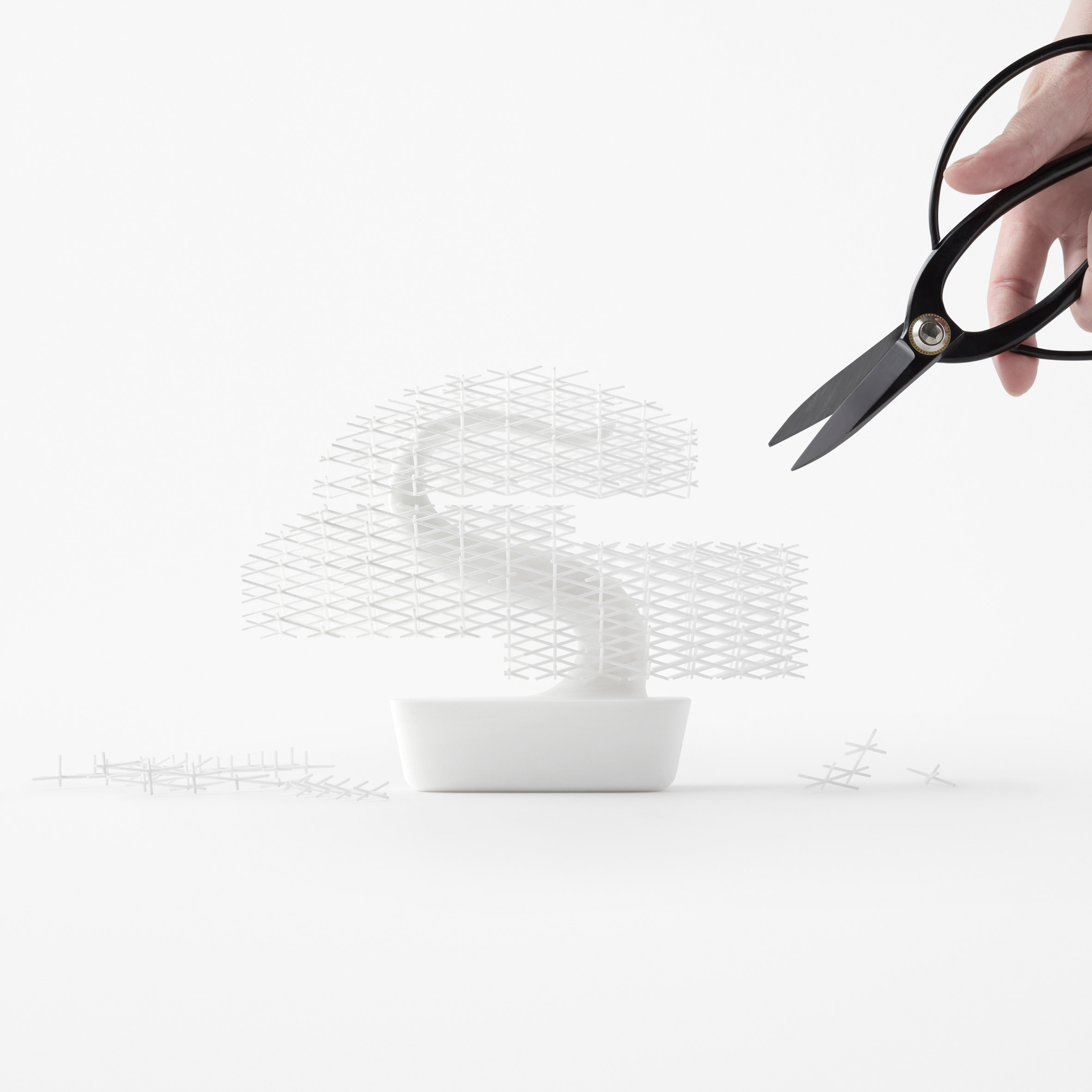 Nendo's 3D-printed Bonsai tree does away with meticulous plant maintenance