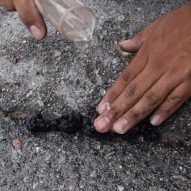 Recycled tyres form pavement that self-repairs when it rains