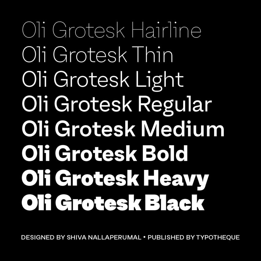 Oli Grotesk is a modern typeface that is translated into traditional Indian scripts
