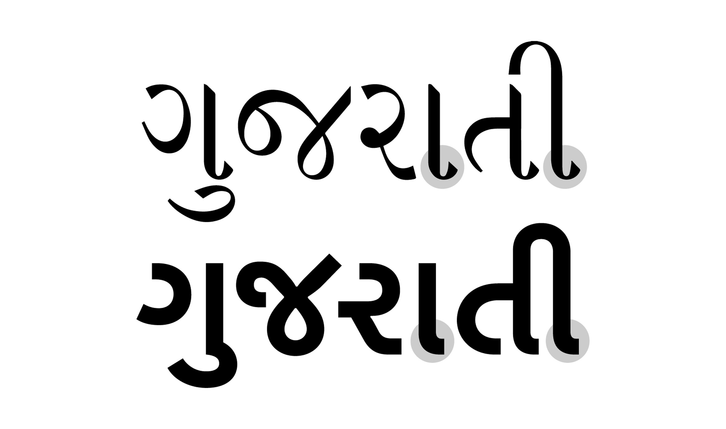 Oli Grotesk is a modern typeface that is translated into traditional Indian scripts