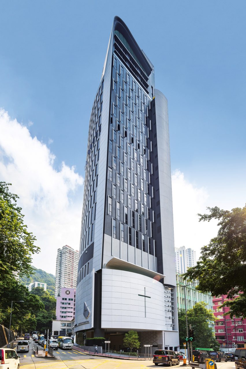Skyscraper church in Hong Kong: Wesleyan House Methodist International Church by Rocco Design Architects