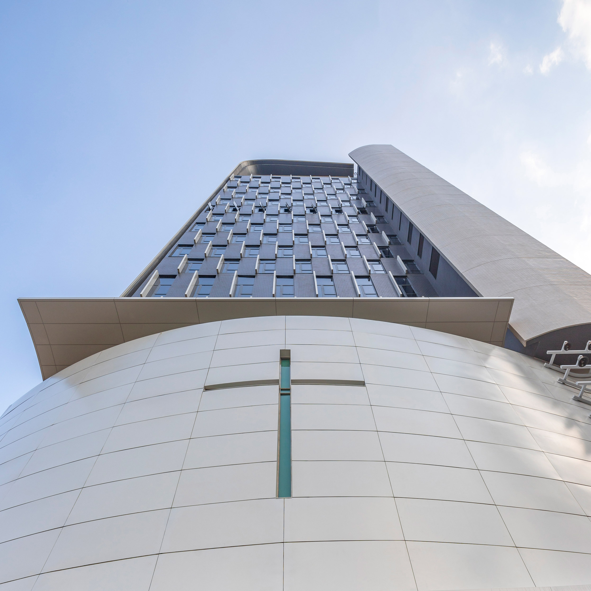 Skyscraper church in Hong Kong: Wesleyan House Methodist International Church by Rocco Design Architects