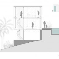 Uluwatu Surf Villas floor plans and sections by Alexis Dournier