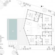 Uluwatu Surf Villas floor plans and sections by Alexis Dournier