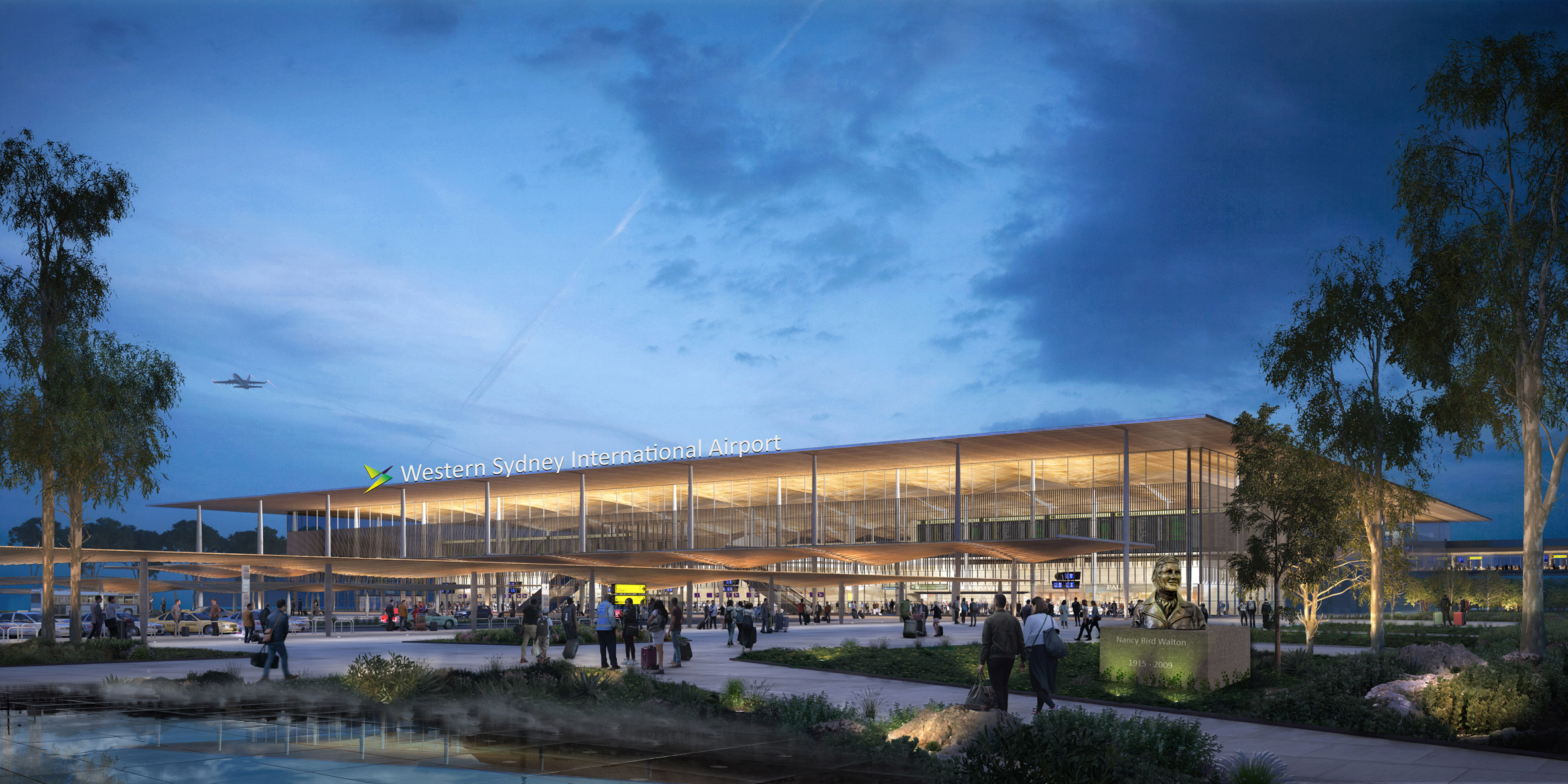 Visuals of Western Sydney International Airport by Zaha Hadid Architects and Cox Architecture in Australia