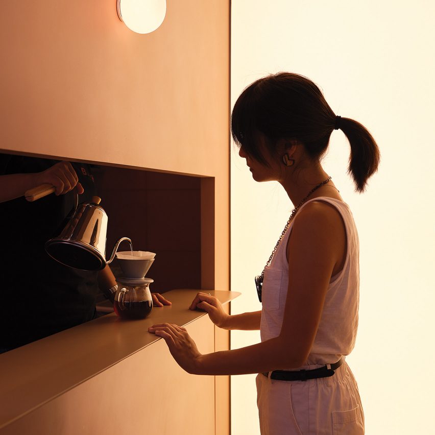 Basic Coffee in Beijing is designed to be "like a live advertisement"