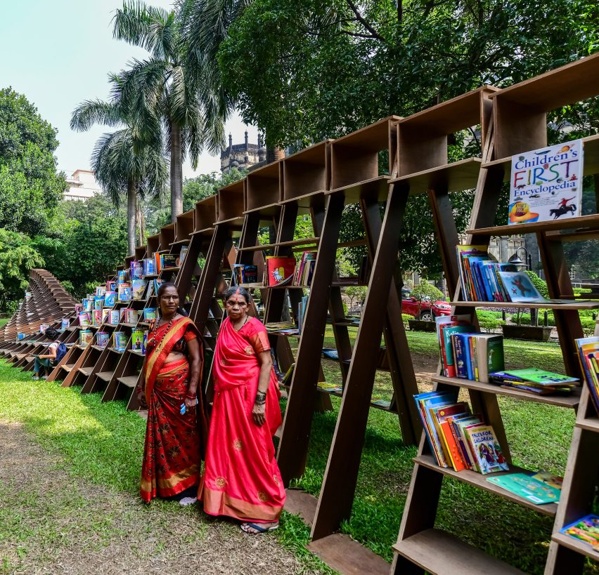 Bookworm pavilion by Nudes in Mumbai, India