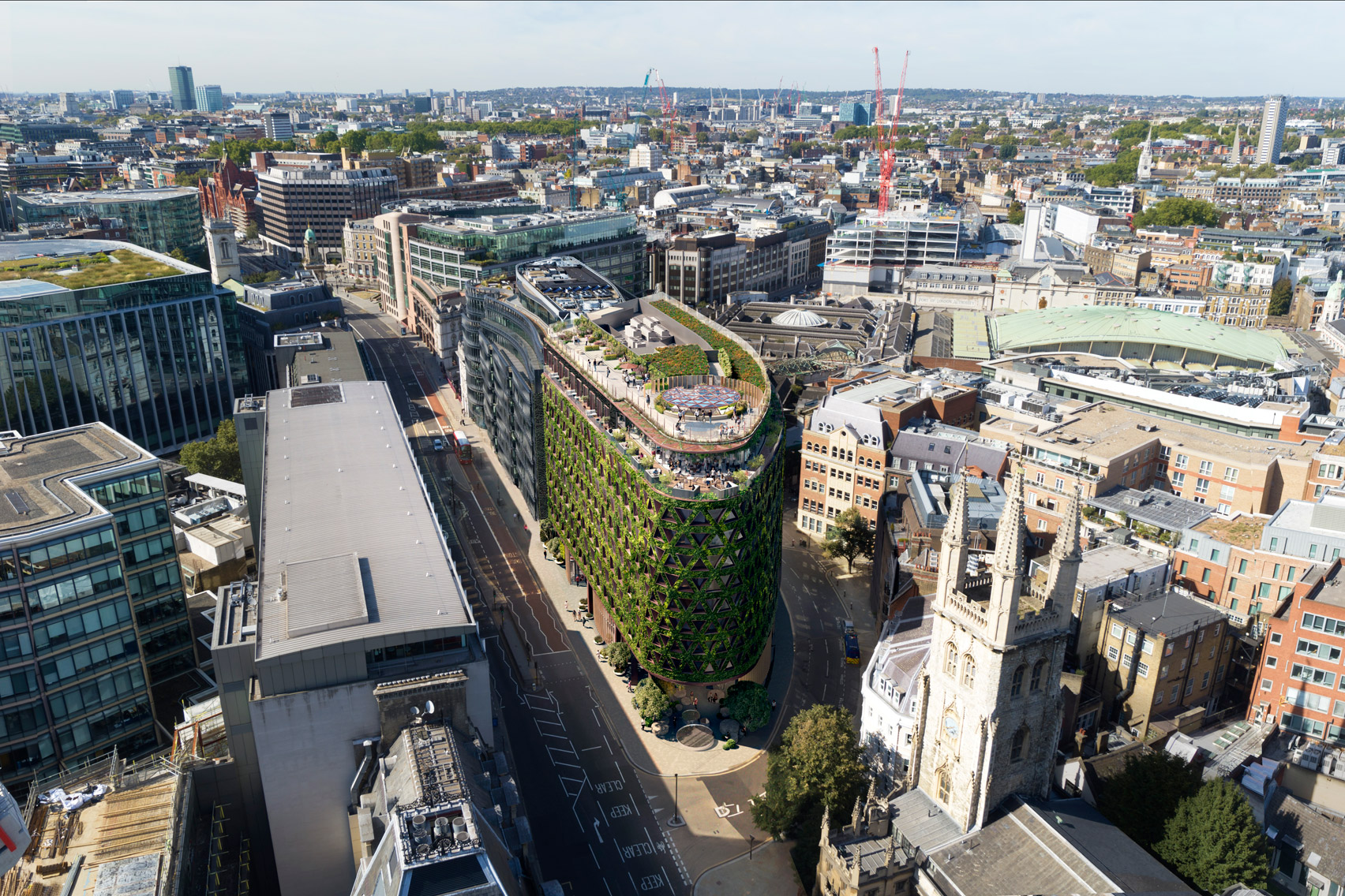 Citicape House with Europe's largest green wall in London by Sheppard Robson