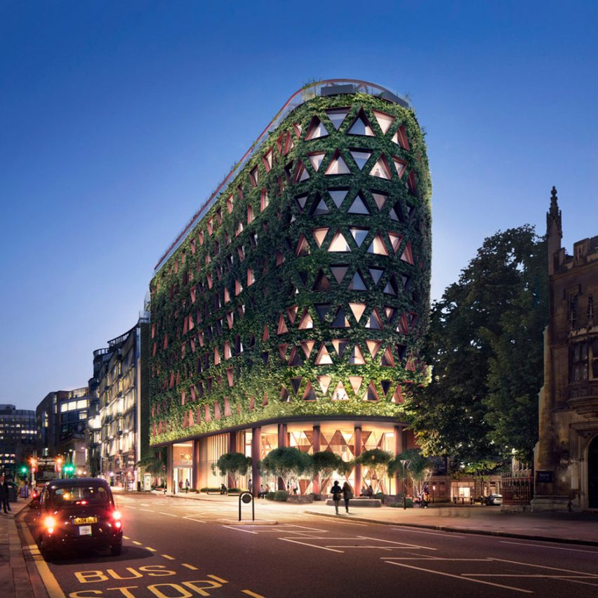 Europe's largest green wall "will absorb eight tonnes of pollution annually" in London