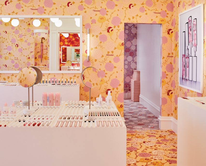 Glossier pop-up shop on London's Floral Street