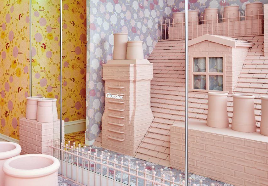 Glossier pop-up shop on London's Floral Street