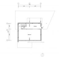 Ground floor plan of House in Ajina by Kazunori Fujimoto Architects & Associates