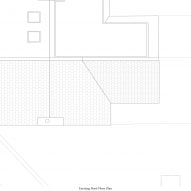 Existing roof plan of House for Four London house extension by Harry Thomson of Studioshaw