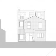Proposed elevation B of House for Four London house extension by Harry Thomson of Studioshaw